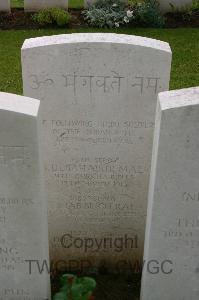 Lillers Communal Cemetery - Ajab Singh Rai, 